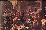 Nicolas Poussin The Plague of Ashdod - detail painting
